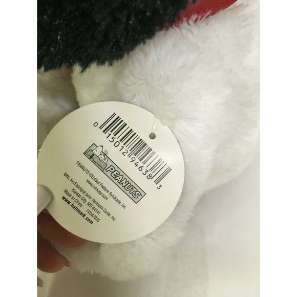 PERFECT PAIR Card Playing Snoopy Plush w/ Visor & Arm Band w/tag Hallmark - Picture 6 of 11